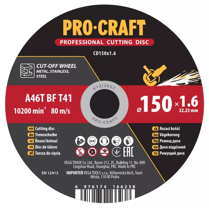 Řezný kotouč CD150x1.6 Procraft