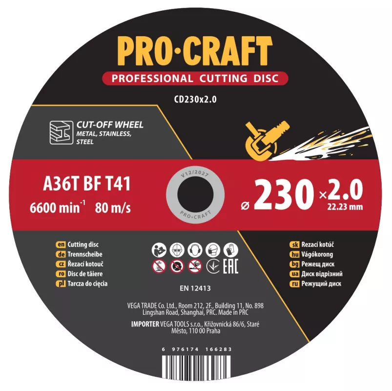 Řezný kotouč CD230x2.0 Procraft