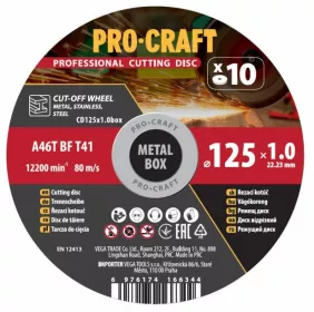 Sada řezných kotoučů CD125x1.0b