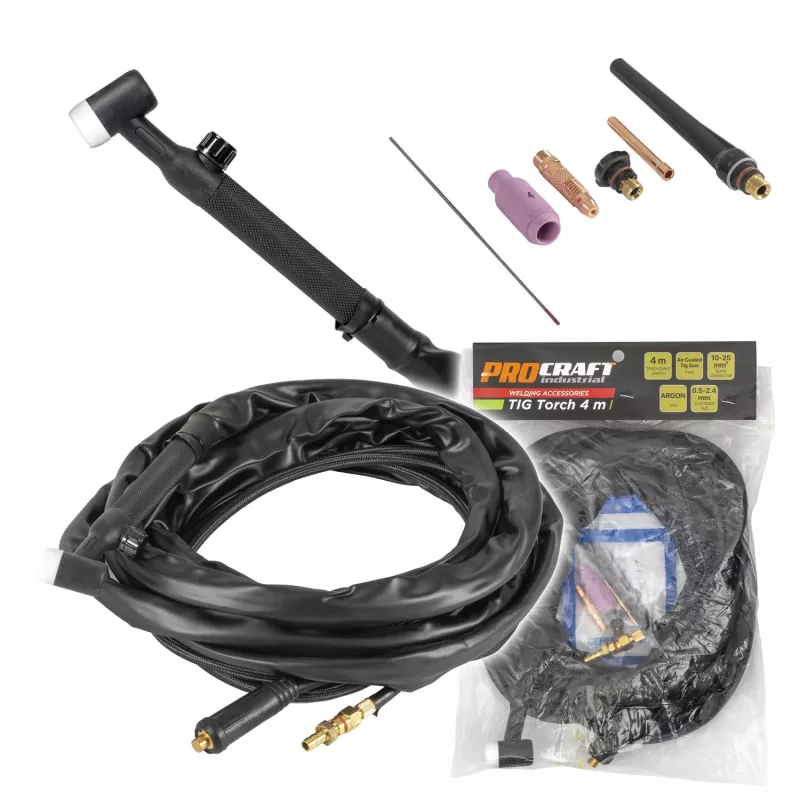 Svařovací hořák Tig 4m Industrial | TIG torch 4m Procraft