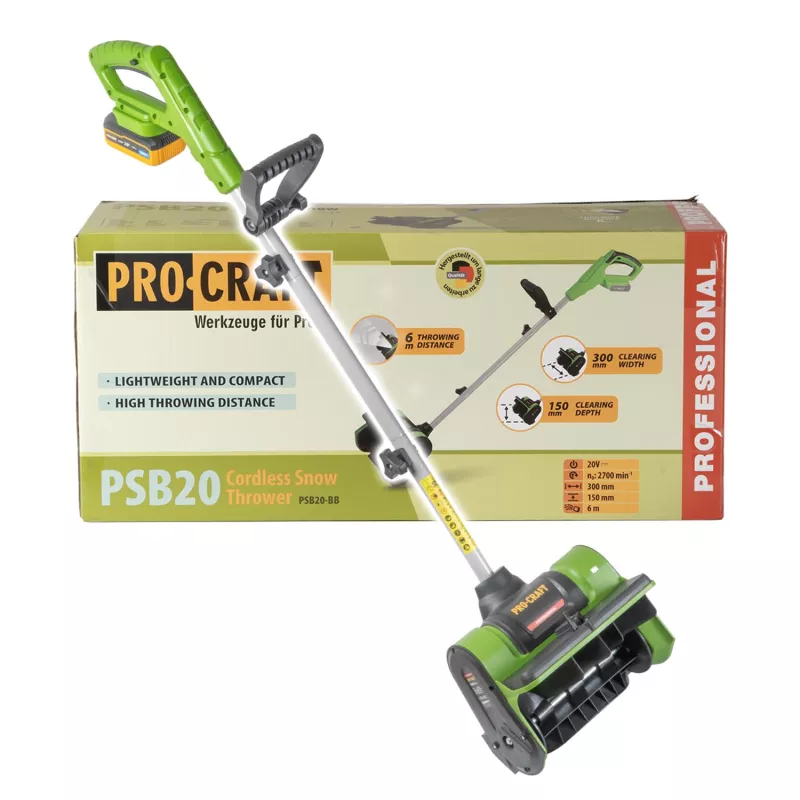 Aku sněhová fréza PSB20bb (bez baterie a nabíječky) Procraft