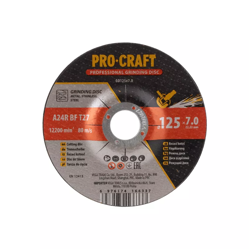 Brusný kotouč GD125x7.0 Procraft
