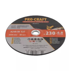 Brusný kotouč GD230x6.0 Procraft Brusný kotouč GD230x6.0 Procraft