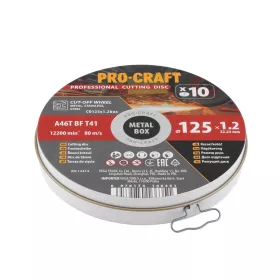 Sada řezných kotoučů CD125x1.2b Procraft Sada řezných kotoučů CD125x1.2b Procraft