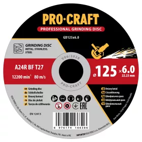Brusný kotouč na kov GD125x6.0
