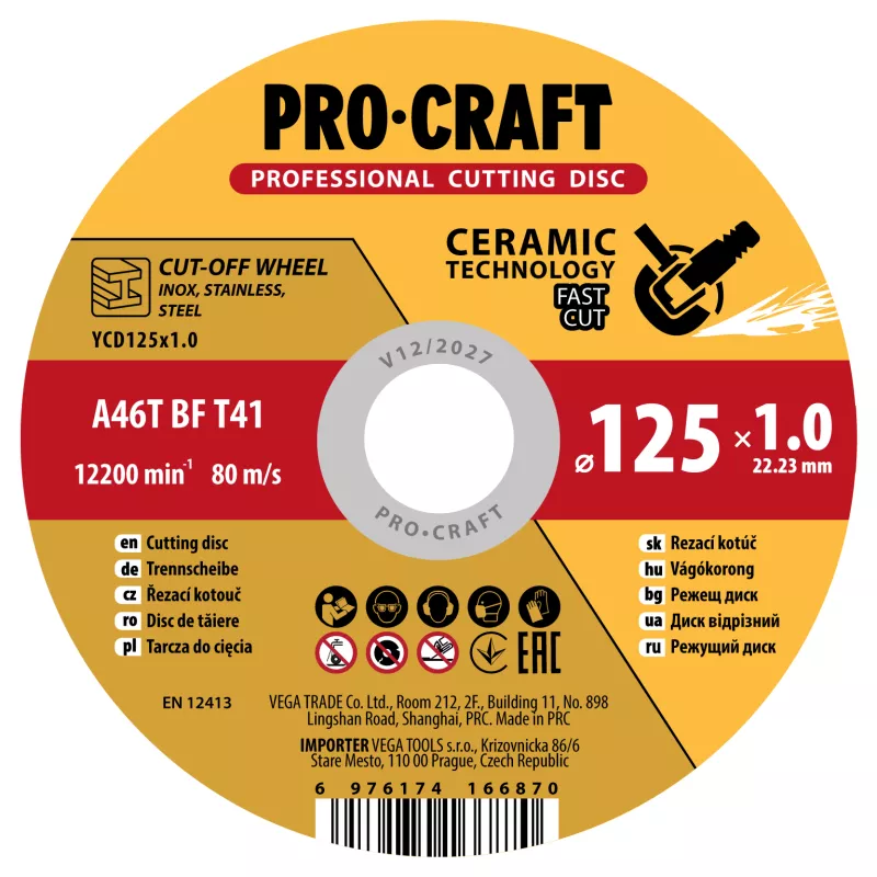 Keramický řezný kotouč YСD115x1.2 | YCD115x1.2 Procraft