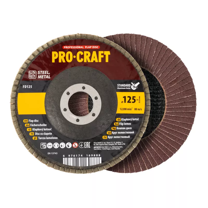 Lamelový kotouč FD125P100T27 Procraft