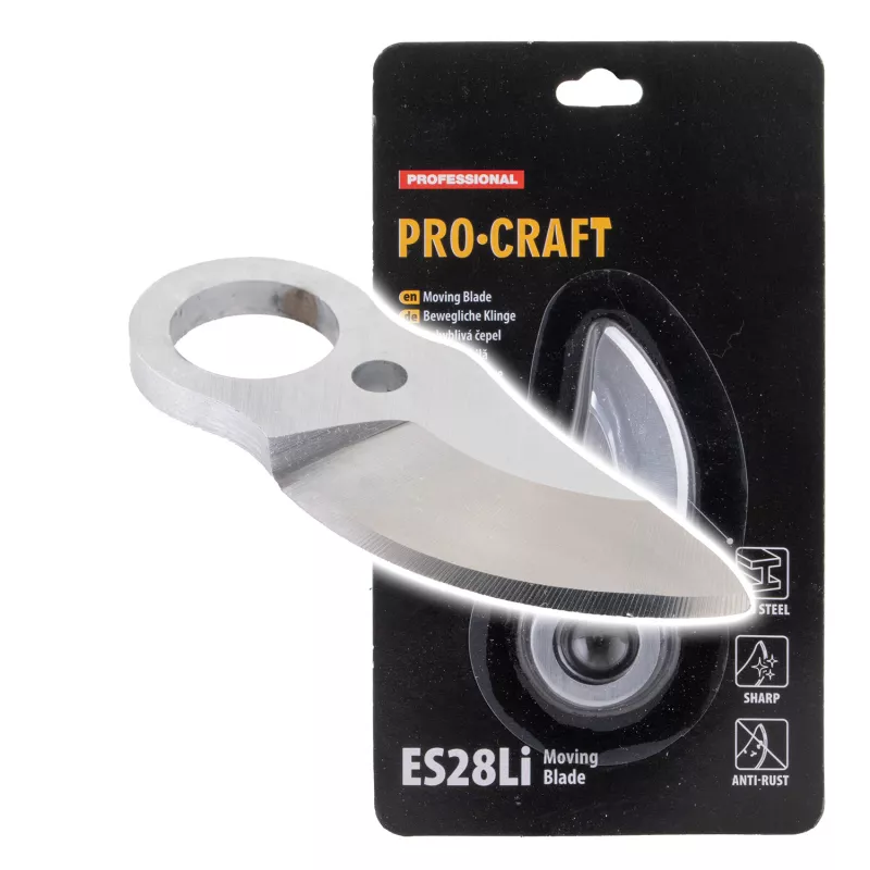 Náhradní horní nůž na Aku nůžky ES28Li | ES28Li Moving Blade Procraft
