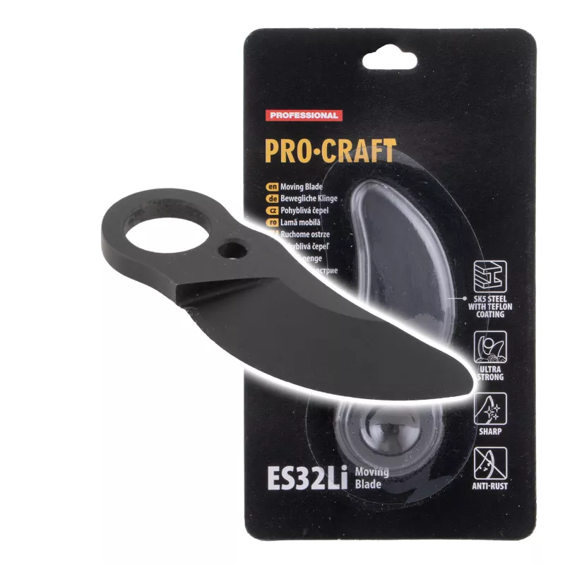 Náhradní horní nůž na Aku nůžky ES32Li | ES32Li Moving Blade Procraft