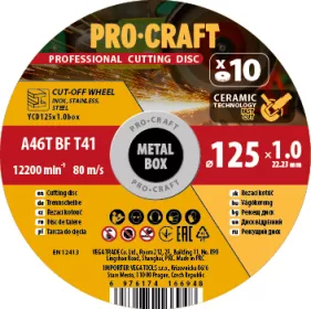 Sada řezných kotoučů YСD125x1.0b | YCD125x1.0b