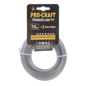 Struna žací (s výztuhou) (2.4mm) (15m) čtverec KV/J-2.4/15