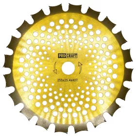 Nůž křovinořezu (kotouč) (D255*25.4) 40Т  (oboustranný) (gold) | H/P-2/G
