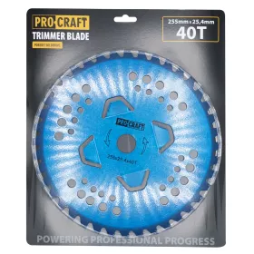 Nůž křovinořezu (kotouč) (D255*25.4) 40T karbid wolframu (blue) | H/P-3/B Procraft