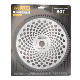 Nůž křovinořezu (kotouč) (D255*25.4) 60T karbid wolframu | H/P-60T Procraft