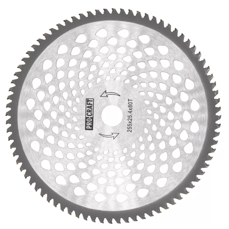 Nůž křovinořezu (kotouč) (D255*25.4) 60T karbid wolframu | H/P-60T Procraft