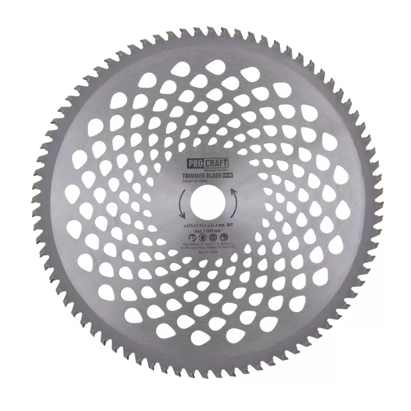 Nůž křovinořezu (kotouč) (D255*25.4) 80T | H-80T Procraft