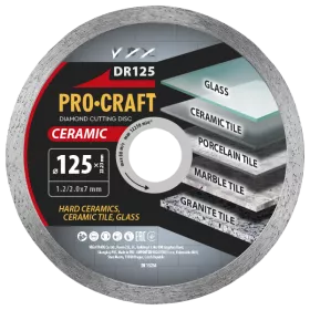 Diamantový řezný kotouč Ceramic DR125