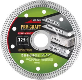 Diamantový řezný kotouč Ceramic PRO DM125