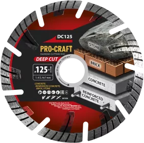 Diamantový řezný kotouč Deep Cut DC125