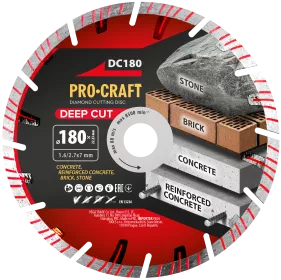 Diamantový řezný kotouč Deep Cut DC180