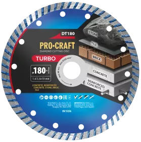Diamantový řezný kotouč Turbo DT180