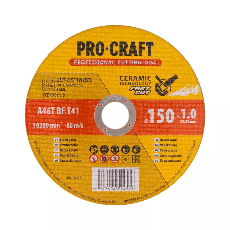 Kotouč řezný keramický YCD150x1.0 Procraft