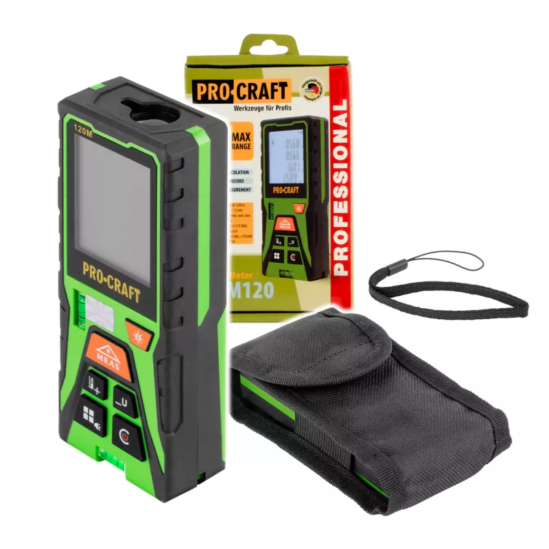 Laserový měřič vzdálenosti PLDM120 Procraft