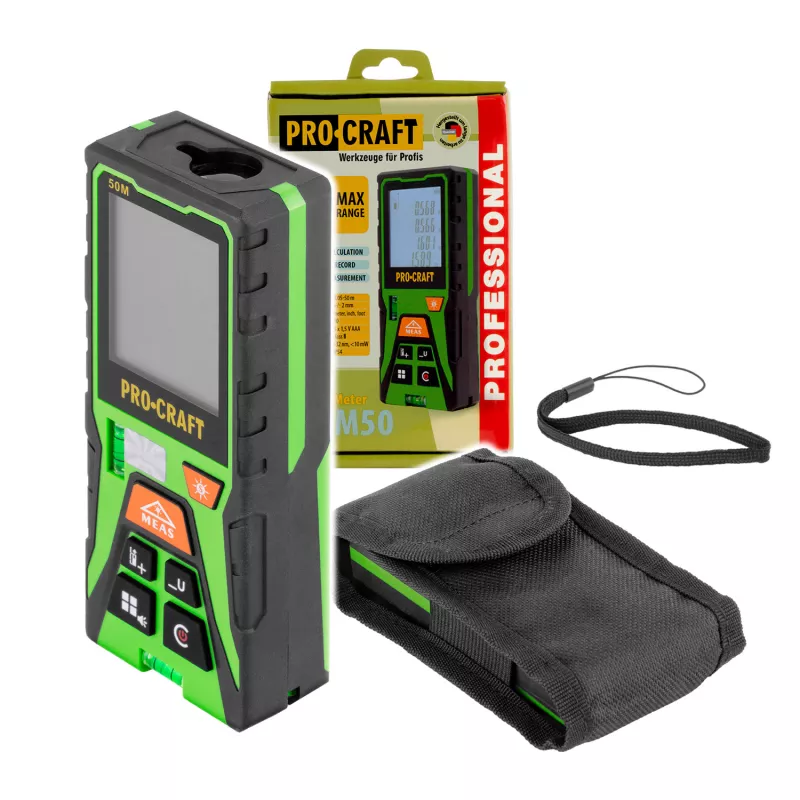 Laserový měřič vzdálenosti PLDM50 Procraft