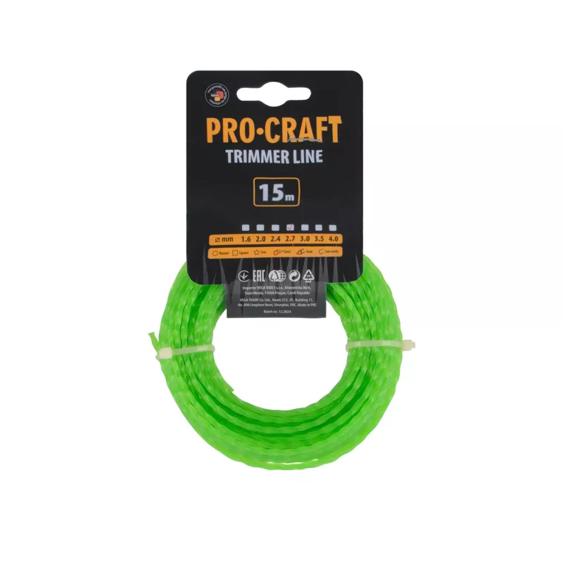Struna žací (2.7mm) (15m) spirála SP-2.7/15 Procraft