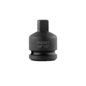 Adaptér (redukce) z vnitřní 3/4" čtyřhran na vnější 1/2" pro rázové utahováky | Adapter 3/4" for impact wrench Procraft