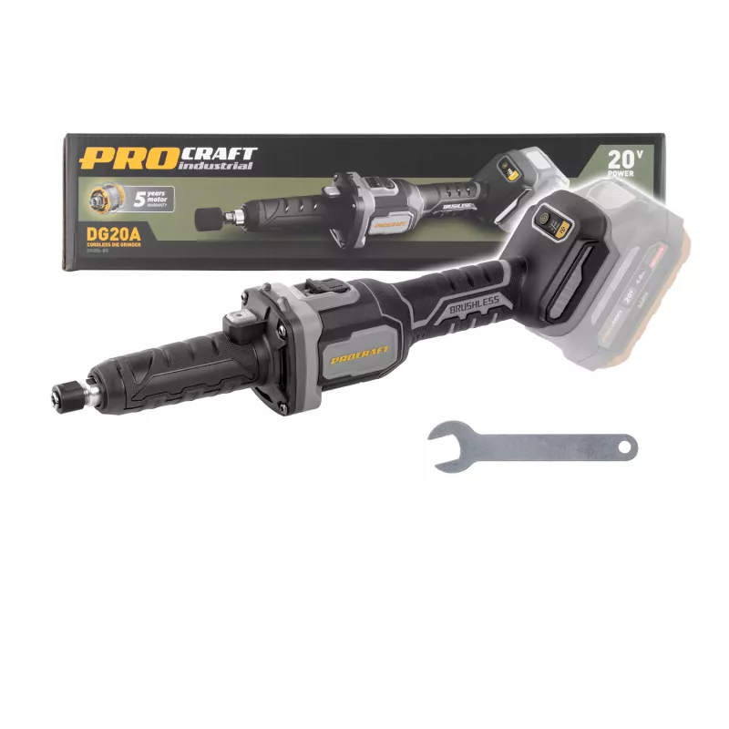 Aku přímá bruska Industrial DG20A-BB (bez baterie a nabíječky) Procraft industrial