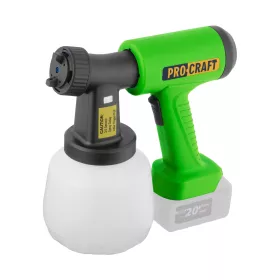 Aku stříkací pistole PSE22bb s funkcí ofukování (bez baterie a nabíječky) Procraft