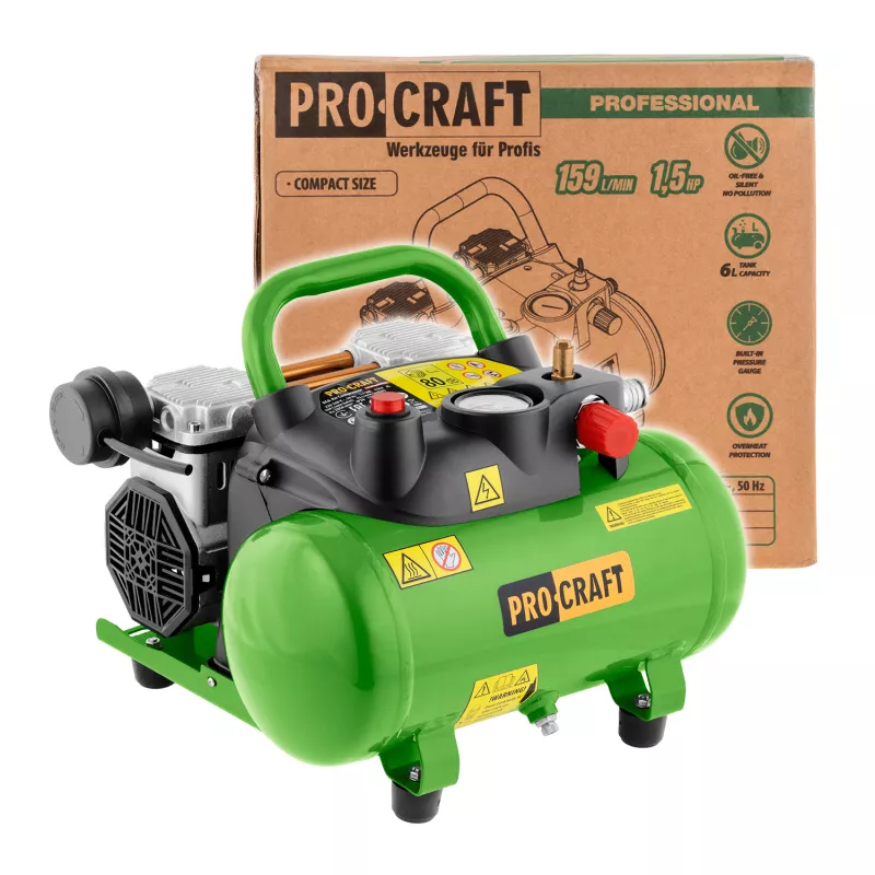 Bezolejový kompresor AC6 Procraft