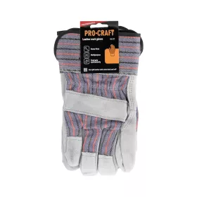 Pracovní rukavice kombinované kožené, XL GL-L11 Procraft Pracovní rukavice kombinované kožené, XL GL-L11 Procraft