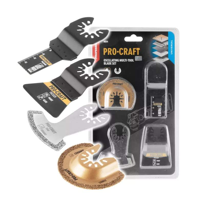 Sada nástavců pro multifunkční oscilační brusku MB4 Procraft
