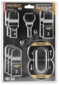 Sada nástavců pro multifunkční oscilační brusku MB10 Procraft Sada nástavců pro multifunkční oscilační brusku MB10 Procraft