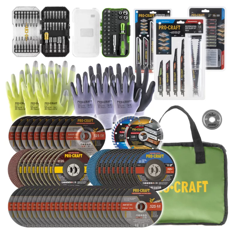 Sada příslušenství v tašce PRO-SET/BG500 Procraft