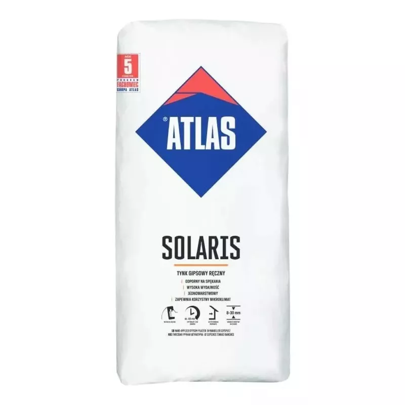 Omítka sádrová ruční Atlas Gips Solaris 25 kg