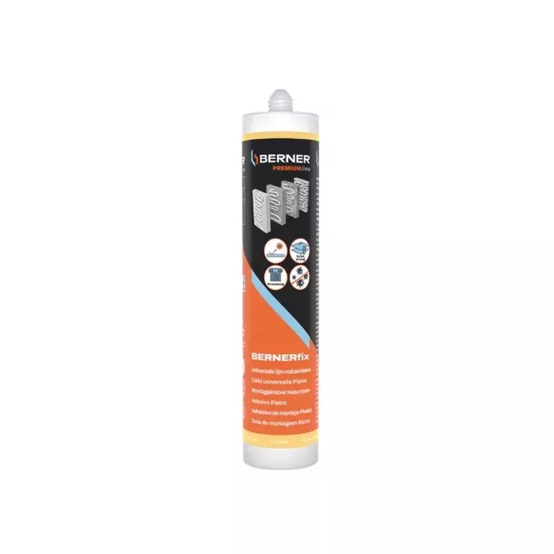 Montážní lepidlo BERNERfix Stone 290 ml bílý