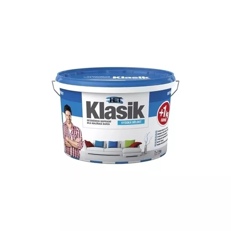 HET Klasik interiérová barva bílá 7+1 kg