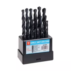 Sada HSS vrtáků 1-10mm (po 0.5mm) 19ks plast 20321