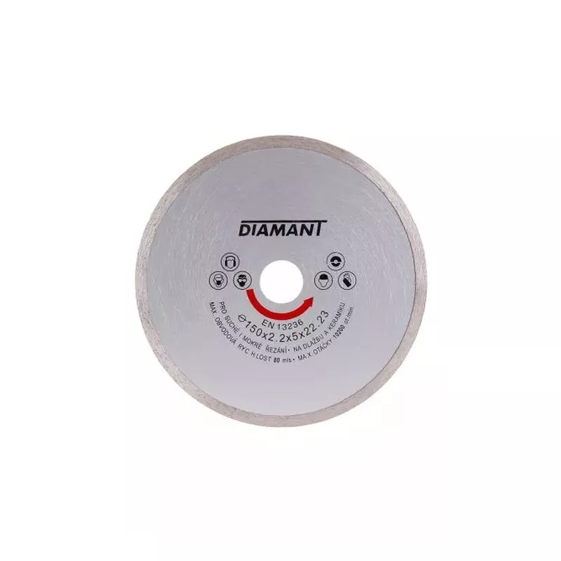 Kotouč diamantový DIAMANT 150x2.2x22.2mm plný 21015