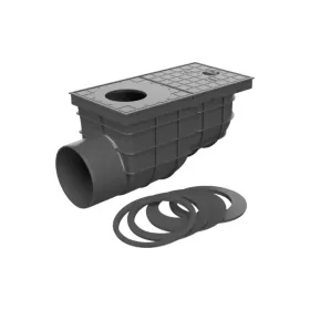Lapač střešních vod boční Haco LSVB DN 110 černý