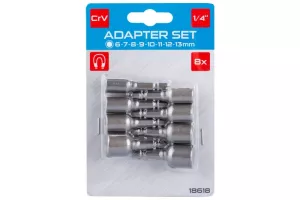 Sada adaptérů 1/4" 6,7,8,9,10,11,12,13mm