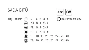 Sada bitů CrV 32ks FESTA