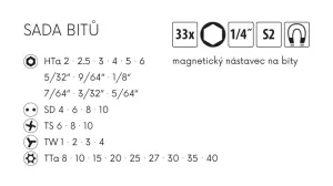 Sada bitů FESTA S2 33ks