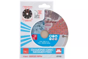 Kotouč diamantový DIAMANT 125x2x22.2mm segment 21112