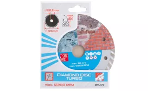 Kotouč diamantový DIAMANT 125x2x22.2mm TURBO 21140