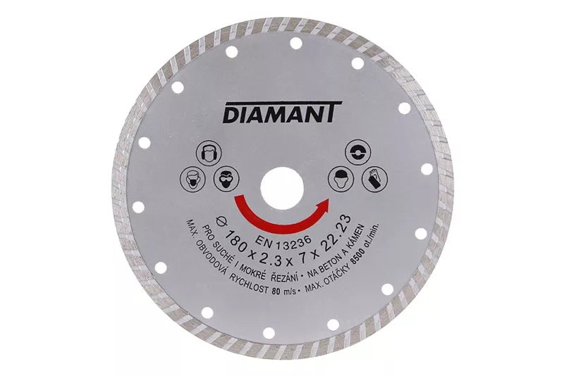 Kotouč diamantový DIAMANT 180x2.3x22.2mm TURBO 21180