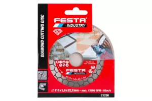 Kotouč diamantový FESTA INDUSTRY řezný 115x1.8x22.2mm 21230